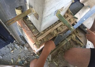 Реконструкция навесного вентилируемого фасада с алюминиевыми кассетами 