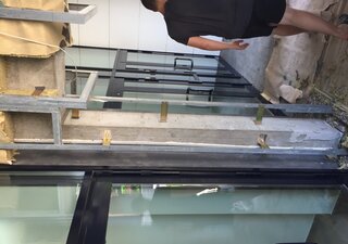 Реконструкция навесного вентилируемого фасада с алюминиевыми кассетами 