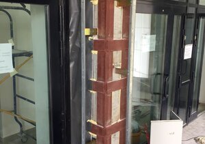 Реконструкция навесного вентилируемого фасада с алюминиевыми кассетами 